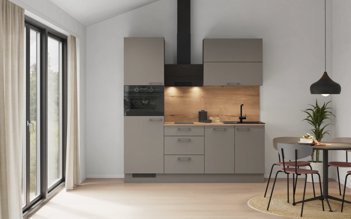 möbelnavi Küchen-Zeile 210 cm mit E-Geräten Planung 3 0