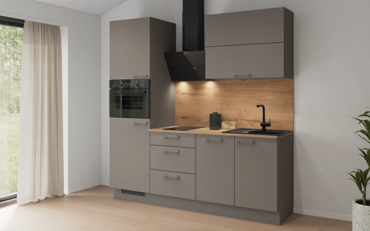 möbelnavi Küchen-Zeile 210 cm mit E-Geräten Planung 3 1