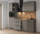 möbelnavi Küchen-Zeile 210 cm mit E-Geräten Planung 3 4