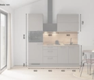 möbelnavi Küchen-Zeile 210 cm mit E-Geräten Planung 3 5