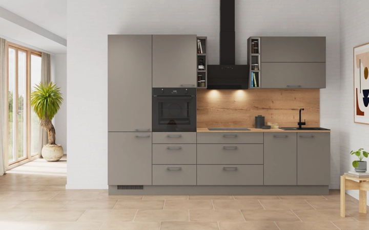 möbelnavi Küchen-Zeile 300 cm mit E-Geräten Planung 3 0