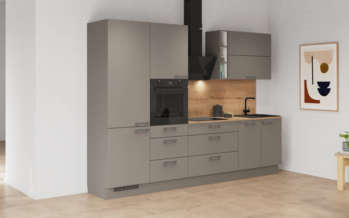 möbelnavi Küchen-Zeile 300 cm mit E-Geräten Planung 3 1