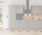 möbelnavi Küchen-Zeile 300 cm mit E-Geräten Planung 3 5
