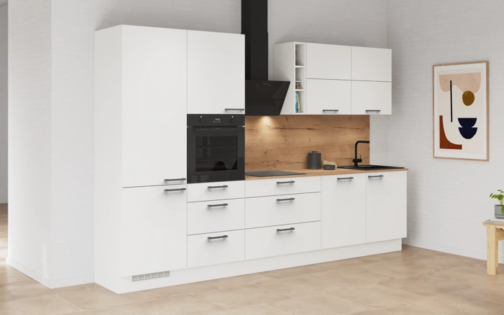 möbelnavi Küchen-Zeile 330 cm mit E-Geräten Planung 3 1