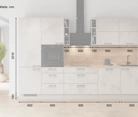 möbelnavi Küchen-Zeile 330 cm mit E-Geräten Planung 3 5