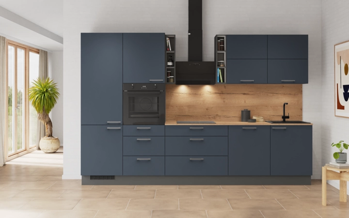 möbelnavi Küchen-Zeile 330 cm mit E-Geräten Planung 3 0