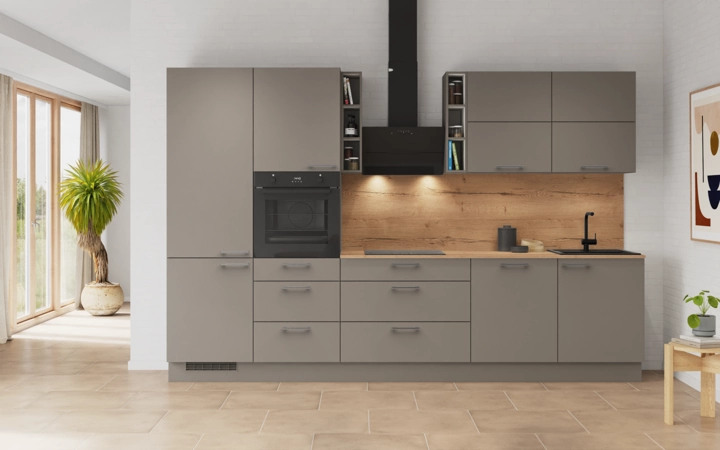 möbelnavi Küchen-Zeile 330 cm mit E-Geräten Planung 3 0