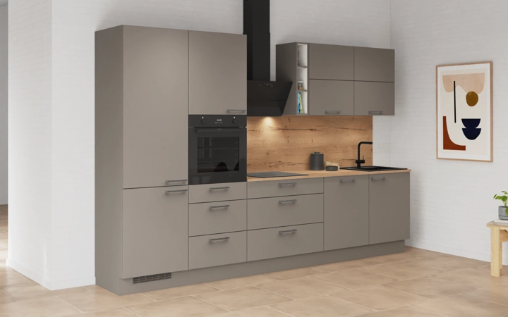 möbelnavi Küchen-Zeile 330 cm mit E-Geräten Planung 3 1