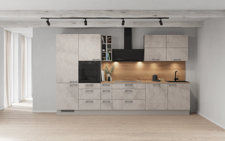 möbelnavi Küchen-Zeile 360 cm mit E-Geräten Planung 3 0