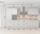 möbelnavi Küchen-Zeile 360 cm mit E-Geräten Planung 3 5