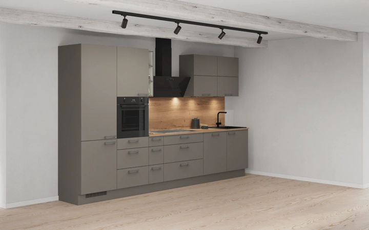 möbelnavi Küchen-Zeile 360 cm mit E-Geräten Planung 3 1
