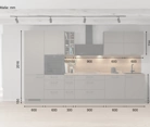 möbelnavi Küchen-Zeile 360 cm mit E-Geräten Planung 3 5