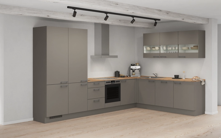 möbelnavi L-Küche 366,6 cm x 246,6 mit E-Geräten Planung 4 1