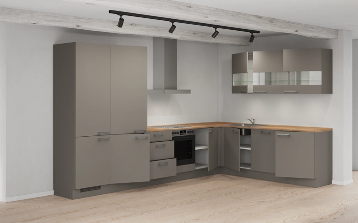 möbelnavi L-Küche 366,6 cm x 246,6 mit E-Geräten Planung 4 4