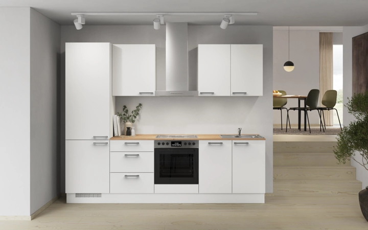 möbelnavi Küchen-Zeile 270 cm mit E-Geräten Planung 4 0