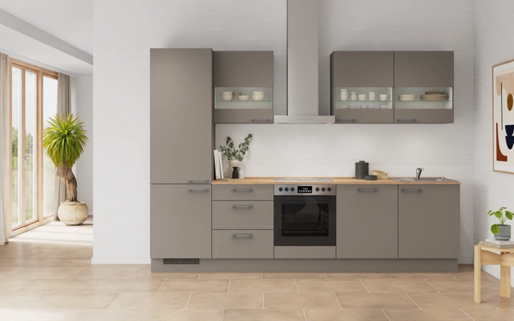 möbelnavi Küchen-Zeile 300 cm mit E-Geräten Planung 4 0