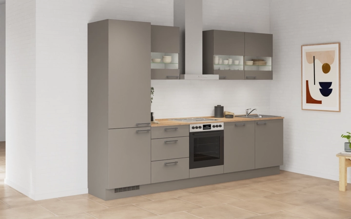 möbelnavi Küchen-Zeile 300 cm mit E-Geräten Planung 4 1