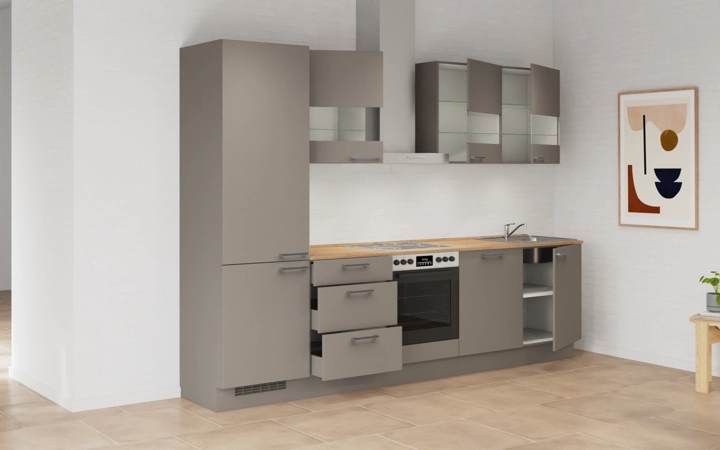 möbelnavi Küchen-Zeile 300 cm mit E-Geräten Planung 4 4