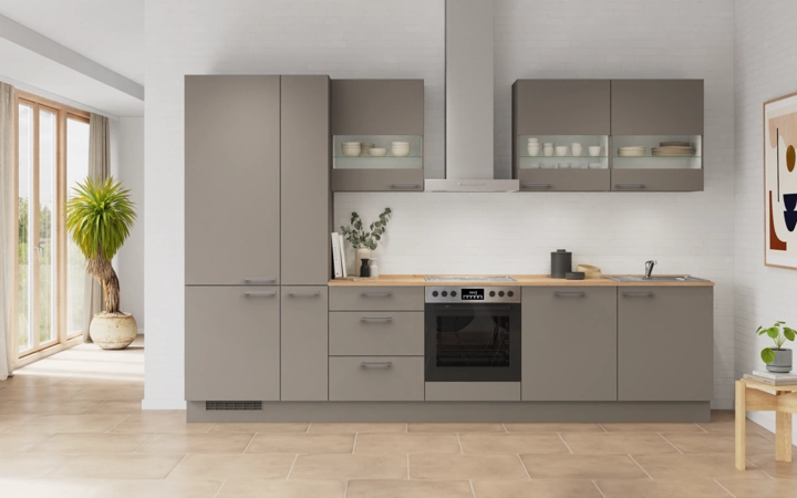 möbelnavi Küchen-Zeile 330 cm mit E-Geräten Planung 4 0