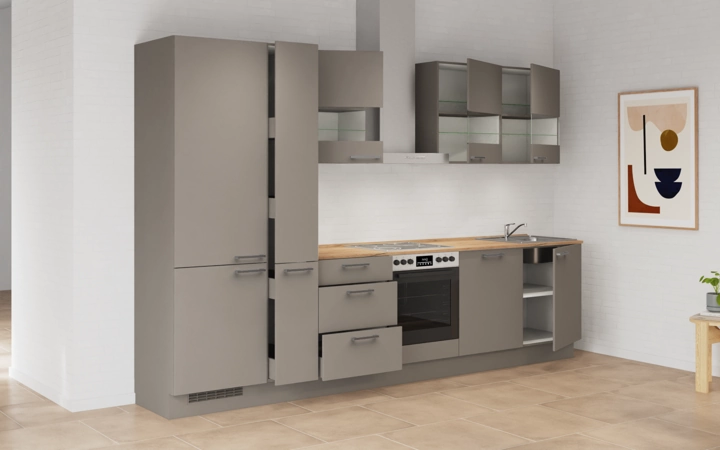 möbelnavi Küchen-Zeile 330 cm mit E-Geräten Planung 4 4