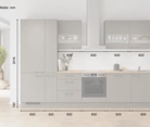 möbelnavi Küchen-Zeile 330 cm mit E-Geräten Planung 4 5