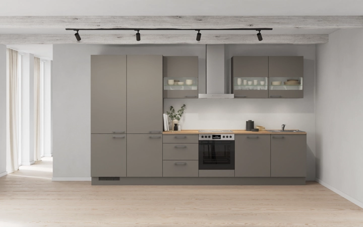 möbelnavi Küchen-Zeile 360 cm mit E-Geräten Planung 4 0