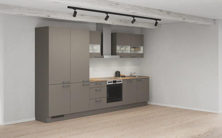 möbelnavi Küchen-Zeile 360 cm mit E-Geräten Planung 4 1