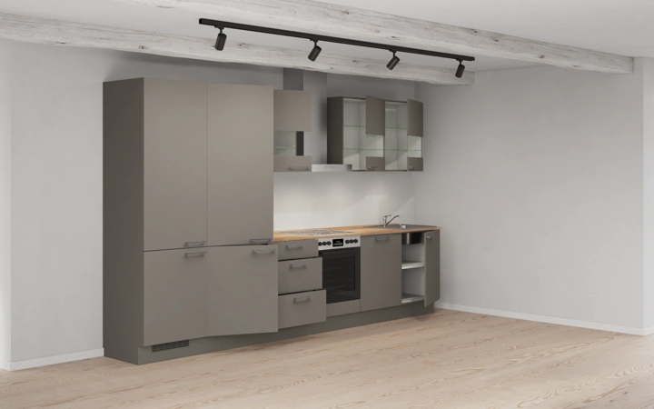 möbelnavi Küchen-Zeile 360 cm mit E-Geräten Planung 4 4