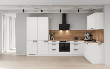 möbelnavi L-Küche 366,6 cm x 246,6 mit E-Geräten Planung 5 Alpinweiß matt Touch möbelnavi L-Küche 366,6 cm x 246,6 mit E-Geräten Planung 5 Alpinweiß matt Touch