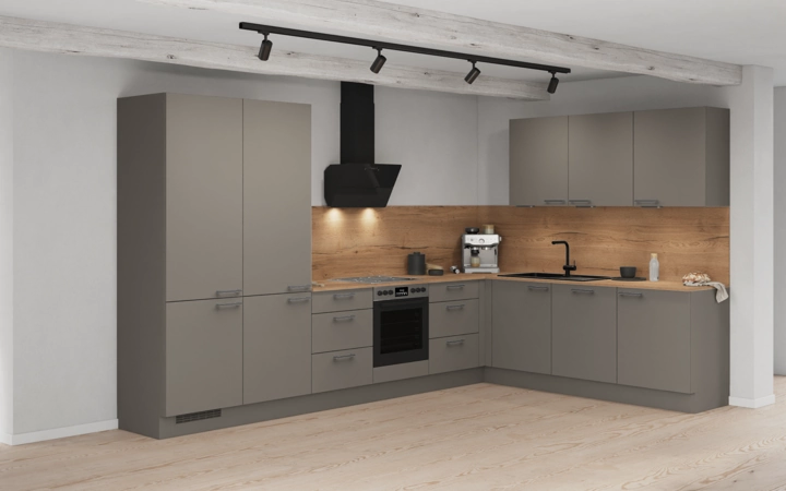 möbelnavi L-Küche 366,6 cm x 246,6 mit E-Geräten Planung 5 1