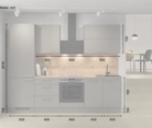 möbelnavi Küchen-Zeile 270 cm mit E-Geräten Planung 5 5