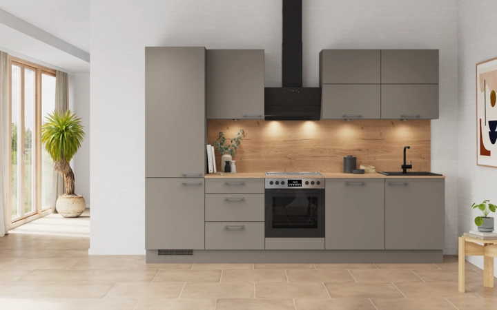 möbelnavi Küchen-Zeile 300 cm mit E-Geräten Planung 5 0