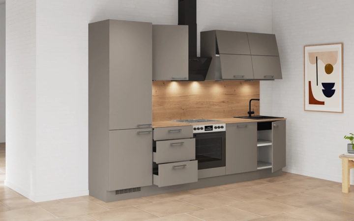 möbelnavi Küchen-Zeile 300 cm mit E-Geräten Planung 5 4