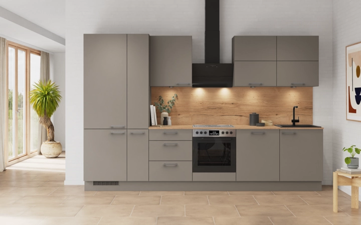möbelnavi Küchen-Zeile 330 cm mit E-Geräten Planung 5 0