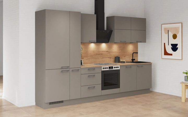 möbelnavi Küchen-Zeile 330 cm mit E-Geräten Planung 5 1