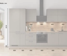 möbelnavi Küchen-Zeile 330 cm mit E-Geräten Planung 5 5