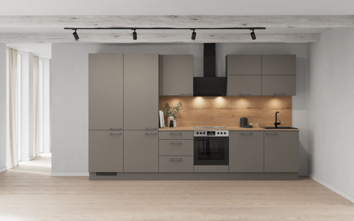möbelnavi Küchen-Zeile 360 cm mit E-Geräten Planung 5 0