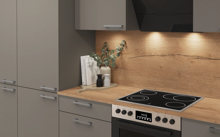 möbelnavi Küchen-Zeile 360 cm mit E-Geräten Planung 5 2