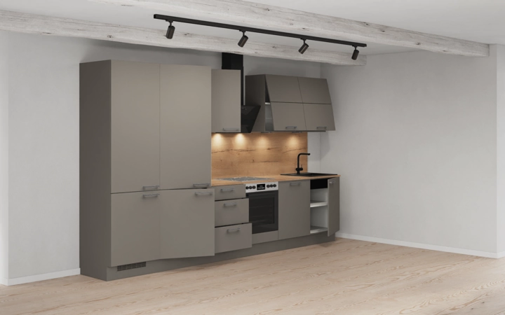 möbelnavi Küchen-Zeile 360 cm mit E-Geräten Planung 5 4