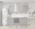 möbelnavi Küchen-Zeile 210 cm mit E-Geräten Planung 6 5