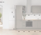 möbelnavi Küchen-Zeile 240 cm mit E-Geräten Planung 6 5