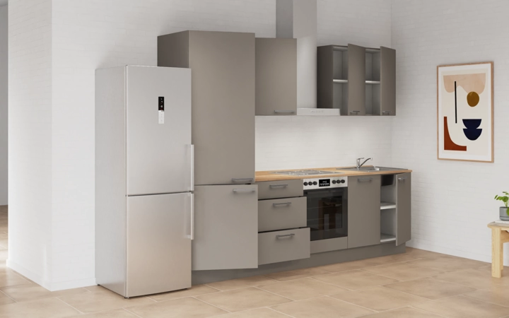 möbelnavi Küchen-Zeile 270 cm mit E-Geräten Planung 6 4