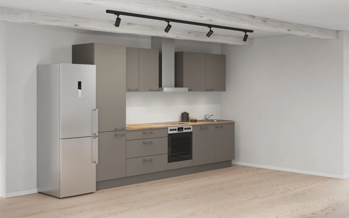möbelnavi Küchen-Zeile 330 cm mit E-Geräten Planung 6 1