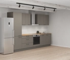 möbelnavi Küchen-Zeile 330 cm mit E-Geräten Planung 6 1
