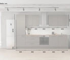 möbelnavi Küchen-Zeile 330 cm mit E-Geräten Planung 6 5