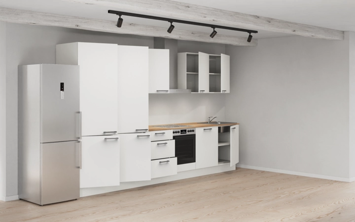 möbelnavi Küchen-Zeile 360 cm mit E-Geräten Planung 6 4