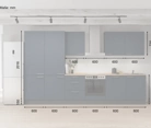 möbelnavi Küchen-Zeile 360 cm mit E-Geräten Planung 6 5
