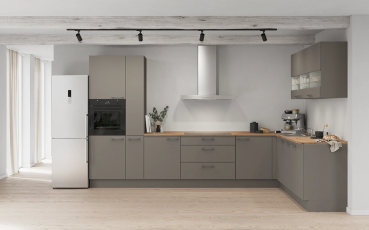 möbelnavi L-Küche 366,6 cm x 246,6 mit E-Geräten Planung 7 0