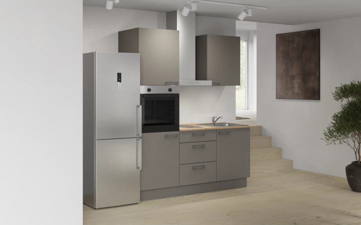 möbelnavi Küchen-Zeile 180 cm mit E-Geräten Planung 7 1