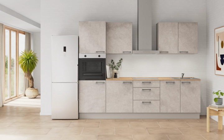 möbelnavi Küchen-Zeile 270 cm mit E-Geräten Planung 7 0